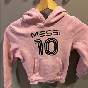 Youth Pink Hoodie with Iconic Print